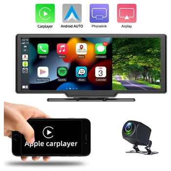 10.26 Palcový Dash Cam Spätné Kamery Wifi Carplay & Android Auto 4K DVR GPS Navigáciu Video Rekordér Auta Dvr Zrkadlo Dual Len AUX
