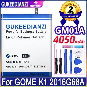 Nová Bateria 4050mAh GM01A Kvalitný Mobilný Telefón Batéria Pre GOME K1 2016G68A Veľkú Kapacitu Mobilný Telefón Náhradné Batérie