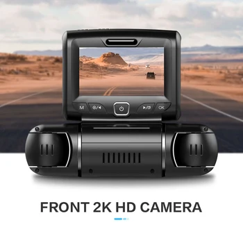 4 Kanálový Auto DVR Vstavaný GPS 2K 1440P Car Video Recorder Slučky Záznam Jazdy Vozidla Záznamník G-Senzor, Parkovacie Monitor, WiFi