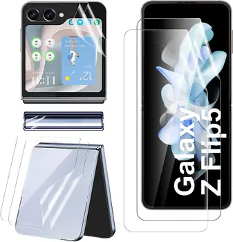8 KS pre Samsung Z Flip 5 Screen Protector Flexibilné HD Full Pokryté Hydrogel Flim Chránič pre Samsung Z Flip 5