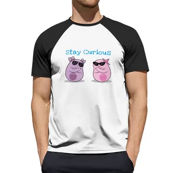 Pobyt Zvedavý! s Améby Sestry T-Shirt prispôsobené tričká topy vybavené tričká pre mužov