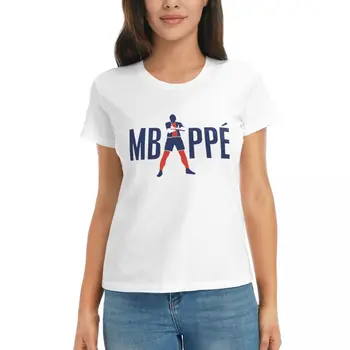 Francúzsko Futbalový Tím Kylianer A Mbappﾩ A Mbappe (8) Pohybové T-košele pre Voľný čas Biely Top Kvalita Vysokého stupňa USA Veľkosť