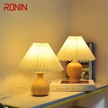 RONIN Nordic Tvorivé stolná Lampa Húb Svetlo Stôl Dreva LED Dekoratívne pre Domáce Spálňa Bar