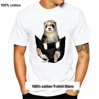 Camiseta con bolsillo de cerdo hurón para hombre y mujer, camiseta para mujer