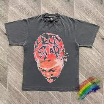 Lístkového Tlač Hellstar Studios Výročie Rodman T Shirt Muži Ženy Kvalitný Čaj Top Krátky Rukáv T-shirt