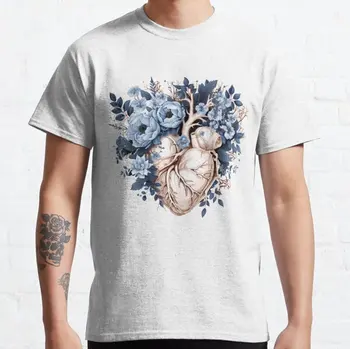 Mrazivý Flóry Anatomické Stvárnenie Zimné Ľudské Srdce 2023 nové Módne T-shirt šport voľný čas Krátky rukáv tričko