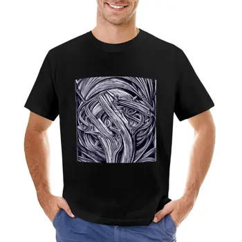 Surrealizmus T-Shirt Krátkym t-shirt zviera tlače tričko pre chlapcov, vintage oblečenie, muži clothings