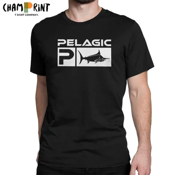 Pelagických Morského Rybolovu T Shirt pánske Čistej Bavlny Novinka T-Shirt O Neck Tee Tričko Krátky Rukáv Oblečenie pre Dospelých