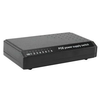 3X 8 Portov 6+2 POE Switch Injektor Napájania Cez RJ45 Ethernet Bez Napájacieho Adaptéra Rodina Systém Siete 10/100M