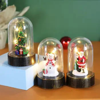 3Colors Vianočné Led 2023 Santa Claus Plastové Snehuliak Noc Lampa Batérie Powered Snehuliak Vianoce Dekoroch Dary