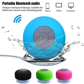 Mini Prenosný Bluetooth Reproduktor Bezdrôtový Nepremokavé Sprcha Kúpeľňa pre Telefón Soundbar voľnú Ruku Auto Reproduktor Prísavkou