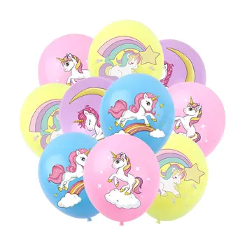 Dúha Unicorn Latexový Balón pre Dievčatá Jednorožec Tému, Narodeniny, Party Dekorácie Zvierat Cartoon Kôň Hélium Balóniky Baby Sprcha