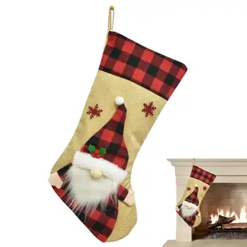 Dekoratívne Vianočné Ponožky Roztomilé Vianočné Pančuchy Strana Navrhne Opakovane Vianočná Pančucha Ozdoby Multifunkčné Malé