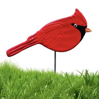 Kovové Červené Kardinál Vtákov Umenie Siluetu Dekorácie Figúrka Ornament Nádherné Vtáky Tvar Vonkajšie Záhradné Párty Prop Dekorácie