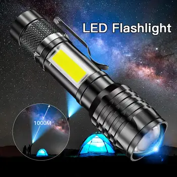Vonkajšie Svietidlo Prenosné Kempovanie Svietidlá USB Nabíjanie LED, Super Jasné Pozornosti Silný Zoom diaľkových Osvetlenie Nástroje