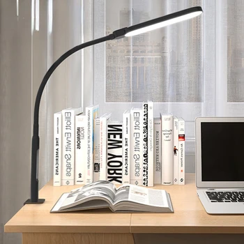 Oko-Starostlivosť Office Lampa stolná Lampa Black LED Stolná Lampa Touch Ovládania Stolná Lampa Bezdrôtové Nabíjanie a USB Úroveň nabitia