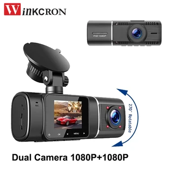 2023 Dual Kamera 1080P Dash Cam 270 Stupeň DVR Kabíne Fotoaparát Vpredu Vnútri Dash Cam Vozidla Black Box Car Video Recorder pre Taxi