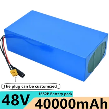48V 40Ah 13S6P lítium-iónová batéria, vstavaná 50A BMS vhodné pre 200w-2000w motorové, Elektrické, na bicykle a motocykle batérie