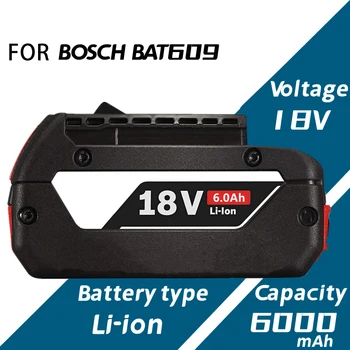 Doprava zadarmo Pre Nové Bosch Batérie 18V 6.0 Ah Elektrickú Vŕtačku Nabíjateľná Li-ion Batéria BAT609 BAT609G BAT618 BAT618G BAT614
