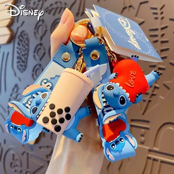 Nové Dorazí Disney Mlieko Čaj Steh Keychain Akcie Obrázok Zbierka Hračiek