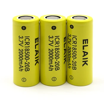 2-30PCS 3,7 v ELIAK 20B 18500 2000mah lithium-ion baterka Hračka digitálny fotoaparát Laserové Ukazovátko Holič elektrický odšťavovač