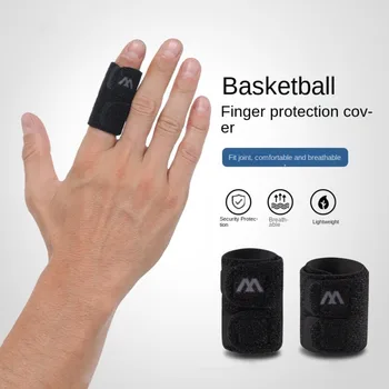2 KS Čierne Športové Prst Rukávy Užitočné Tvárny Nylon Prst Ochrany Palec Chránič Basketbalové Príslušenstvo