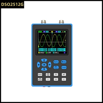 DSO2512G 2.8 Palcový Prenosný Digitálny Osciloskop 120M Pásma Dual Channel Osciloskop generátora Signálu FFT Spektra Analýza
