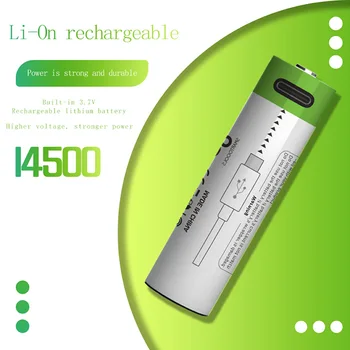 Aa USB lítium-iónová batéria nabíjačka Nabíja batéria, 3,7 v, Nabíjanie 14500 baterka Myš USB hračka na batérie батарея