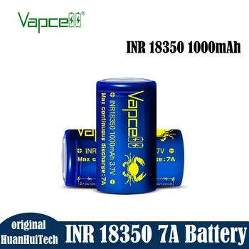 Pôvodné Vapcell INR 18350 Batéria 1000mah 7A 3,7 V Vypúšťanie vysokovýkonné Nabíjateľné Lítiové Batérie, Pre Batérie