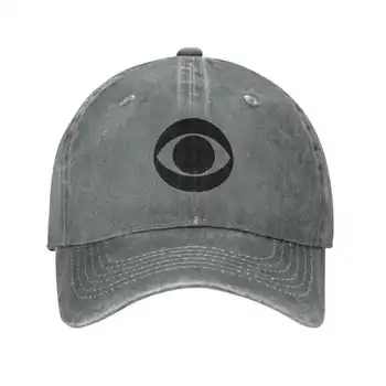 CBS Logo Vytlačené Grafické Logo Značky Vysokej kvality Denim spp Pletené klobúk Baseball cap