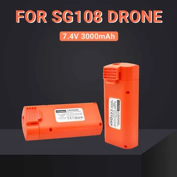 Orange SG108 SG-108 GPS 4K Striedavé RC Drone Batérie Náhradné Časť 7.4 V 3000mAh Batérie pre Diaľkové Ovládanie SG108 SG-108 Drone