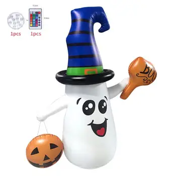 Roztomilý Ghost Čarodejnice-klobúk Vysoká Kvalita Materiálu Halloween Dekorácie Halloween Party Dekorácie Ľahko Skladovať Dekorácie