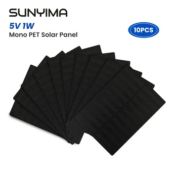 10pcs SUNYIMA 5V1W monokryštalické PET solárny panel 115.6*83.6 vonkajšie elektrické energie modul monocristalline solárne coustom