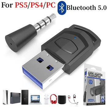 Bezdrôtové Slúchadlá Adaptér Prijímač pre Sony PS5/PS4 Herné Konzoly PC Herné Príslušenstvo Headset Bluetooth 5.0 Audio Vysielač