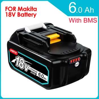 18V 6.0 Ah BL1860b Nabíjateľná Li-ion Batéria Pre Makita 18-Voltové elektrické Náradie BL1860 BL1830b BL1850b BL1840 LXT-400 6A