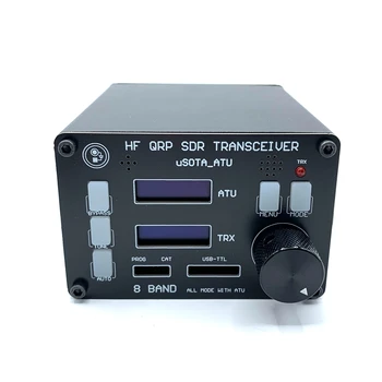 USOTA-ATU USDX SDR Prijímača Všetky Režim 8 Pásme HF Ham Rádio QRP Vysielač ATU-100 Antény Dual-Screen Display