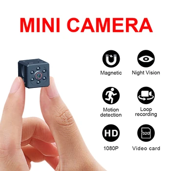 MD18 Micro mini kamery vonkajšie hd1080p digitálne magnetické telo detekcia pohybu nahrávanie momentky fotoaparát infračervené nočné videnie