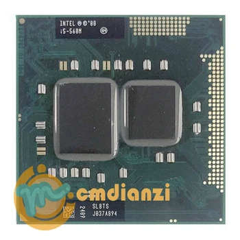 Intel Core i5-560M i5 560M SLBTS 2.6 GHz Dual-Core Quad-Niť CPU Procesor 3W 35W Zásuvky G1 / rPGA988A