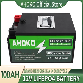 12v 100AH Lifepo4 Batérie, Vstavané BMS Lítium Železa Fosfát Bunka Pre Golf Cart Solárne Skladovanie Invertor Lodný Motor S Nabíjačky
