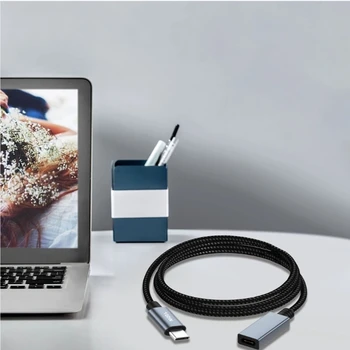 Trvanlivé Nylonu USB C Samec Samica Predlžovací Kábel pre Telefóny, Tablety, Notebooky Dropship