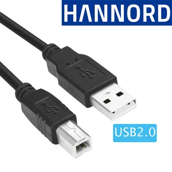 Hannord USB 2.0 A-B Kábel Tlačiarne, Medené Jadro Drôtu Námestie Port Dátový Kábel Pripojený K Počítaču Rýchlosť Tlačiarne Populárnej