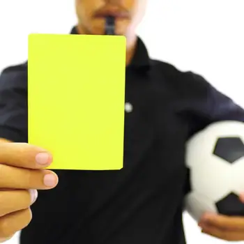 1 Nastavte Futbalový Rozhodca Karty Anti-break Nepremokavé Upozornenie na Futbal, Červené A Žlté Karty Športové Rozhodca Karty Rozhodca Nástroj