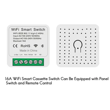 Tuya 16A Wifi MINI Smart Switch DIY Ovládanie Relé Časovač pre Inteligentný Život pre Domáce Yandex