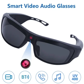 1080P Mini Kamera Video Okuliare Nahrávanie Športové slnečné Okuliare s Bluetooth Reproduktory Hovor Akciu, Fotoaparát, Hudba Inteligentné Okuliare