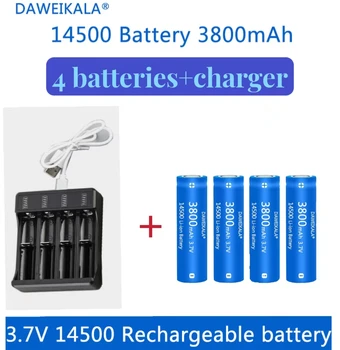 3,7 V 14500 16340 nabíjateľná batéria Lítium-iónová batéria pre LED baterka cestovnej nabíjačky 16340 14500CR 123A batérie+nabíjačka
