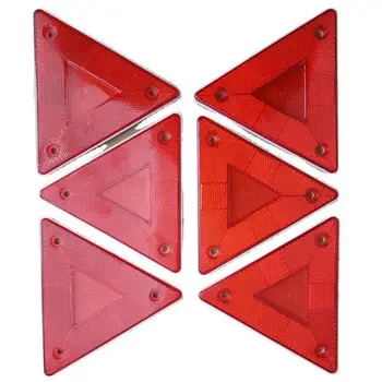 15 CM Trojuholník Výstražný Reflektor, Vysoko Kvalitné Reflexná tabuľa 4 Štýly Prihlásiť Rám Zadných svetiel Upozornenie Vonkajšie Bezpečnostné
