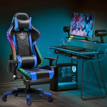 Nové Vysoko kvalitné Herné Stoličky, Počítač, stoličky, kancelársky nábytok majstrovstvá wcg hráč kreslo ružové dievča Kreslo masáž sling chair RGB svetlo