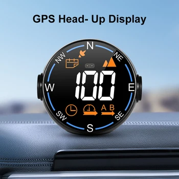 Univerzálny Auta GPS HUD Head Up Display Rozchod Digitálny Rýchlomer Gesto Uznania Hodiny Nadmorskej výšky Okolitého Svetla, Head Up Display