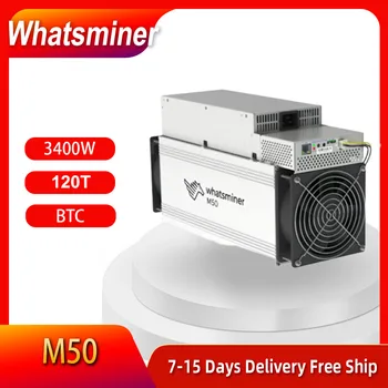NOVÉ Whatsminer M50 120TH/s SHA-256 Asic Baník BTC Bitcoin Baník stabilnejšie ako S19