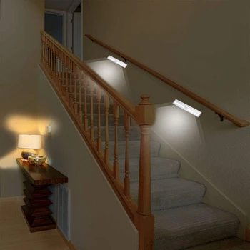 LED Osvetlenie Skrine, Nočné Svetlo S Pohybovým Senzorom, 10 LED Batéria Snímača Pohybu( BEZ Batérie )